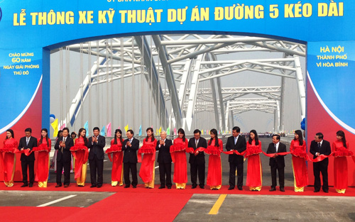 Введены в эксплуатацию многие объекты, посвящённые 60-летию со дня освобождения Ханоя